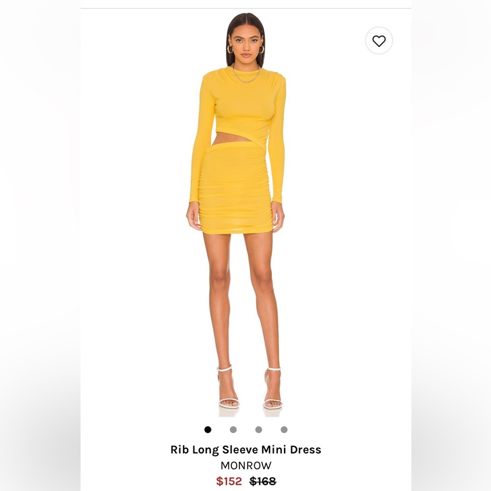 Rib Long Sleeve Mini Dress